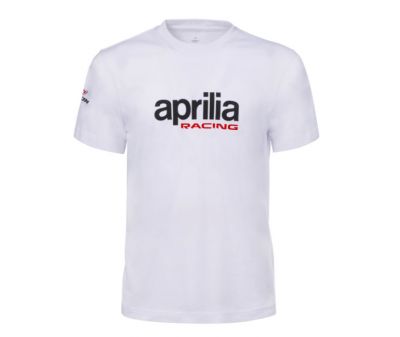 APRILIA "RACING TRAVEL COLLECTION" BASIC WHITE T-SHIRT APRILIA