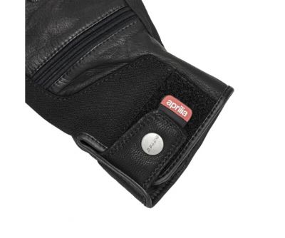 LEATHER GLOVES - APRILIA BLACK APRILIA