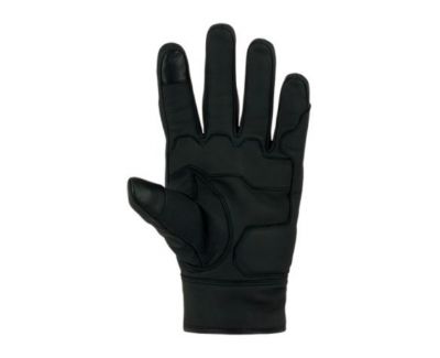 DIGITAL PERFORATED SUMMER LEATHER GLOVES - CE Approved - Black -S-LINE S-LINE