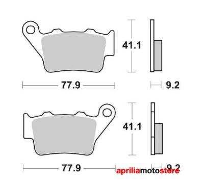 SINTERED REAR BRAKE PADS SBS 675LS SBS