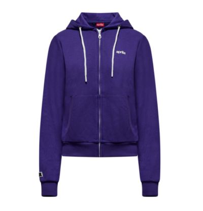 FELPA APRILIA CON CAPPUCCIO - DONNA - VIOLA APRILIA