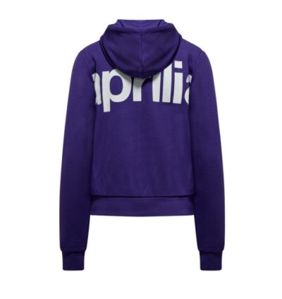 FELPA APRILIA CON CAPPUCCIO - DONNA - VIOLA APRILIA